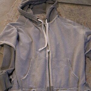 We The Free- free people- two for one Gray  hoodie, size XS 100% Cotton